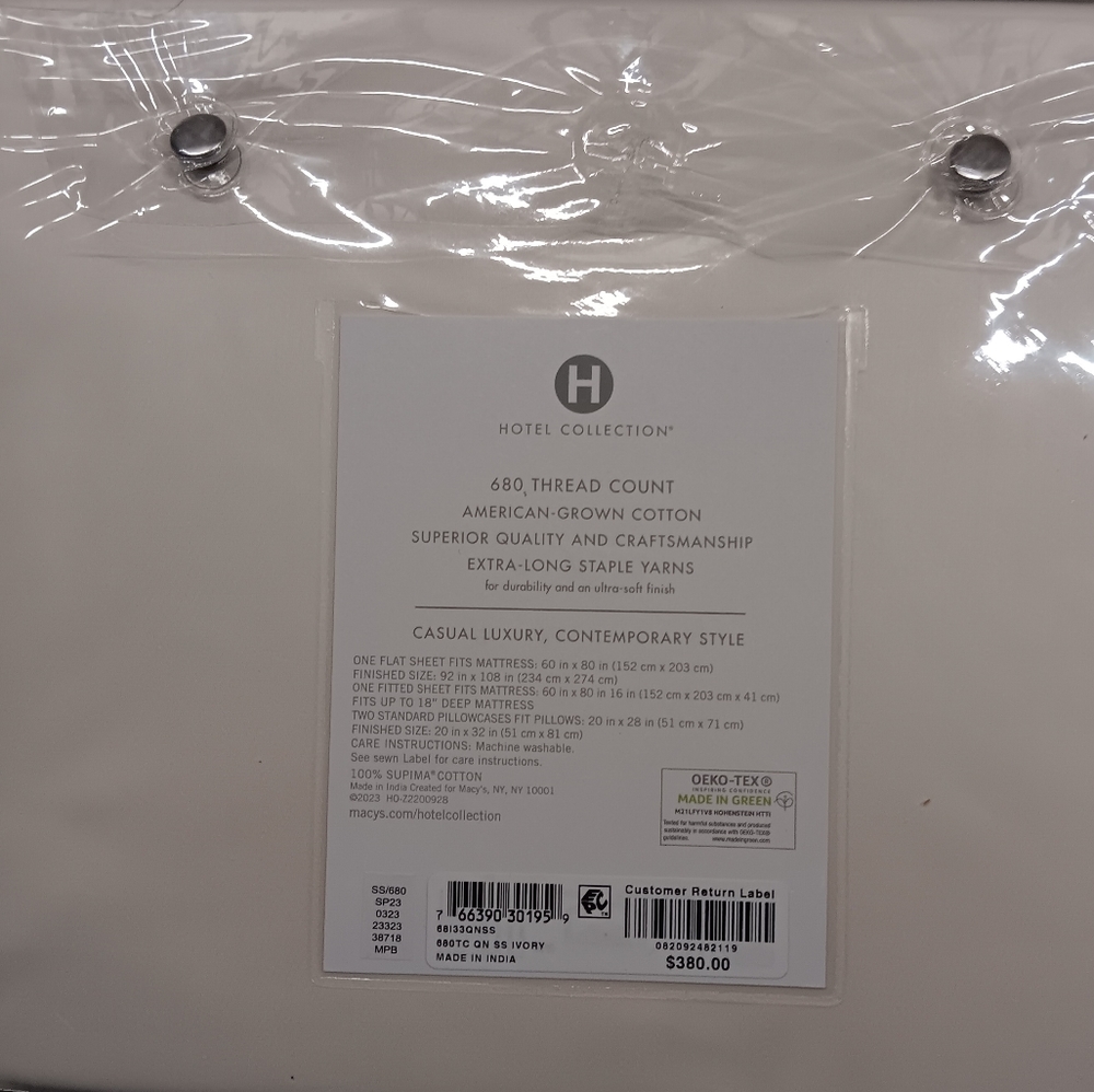 Hotel Collection; 1000 Thread Count Queen Sheet Set